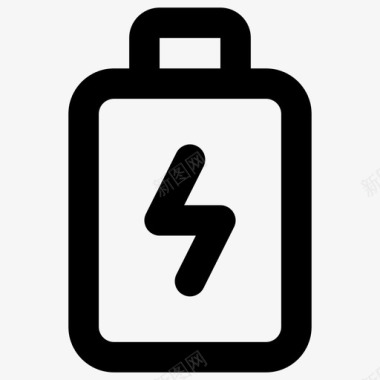 电池充电电池必需品线路图标图标
