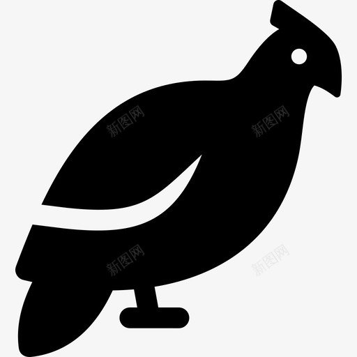 珍珠鸡鸟黑色图标svg_新图网 https://ixintu.com 农场 头盔 珍珠鸡 鸟 黑色