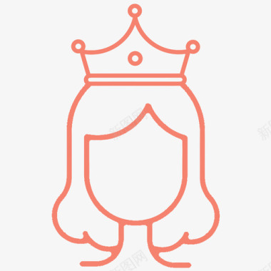 皇室皇冠脸图标图标