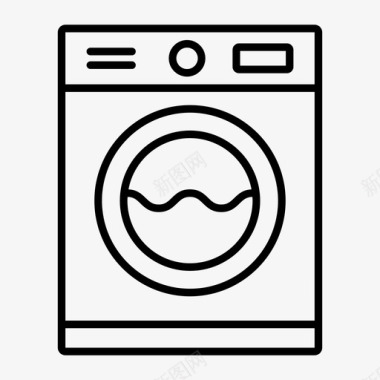洗衣机干洗机图标图标