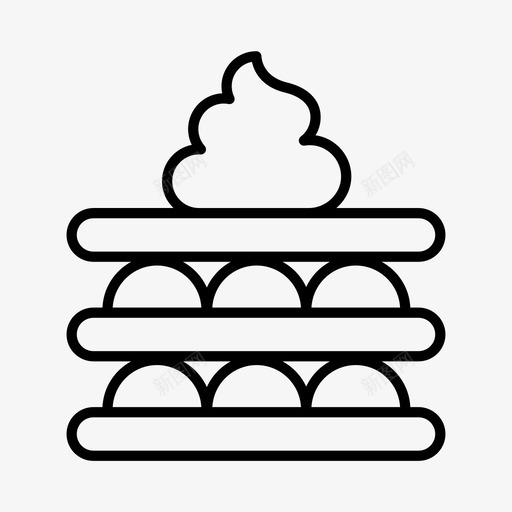 馅饼甜点复活节图标svg_新图网 https://ixintu.com 复活节 复活节蛋糕 甜点 节日 食物 馅饼
