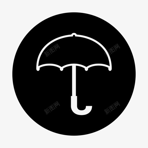 伞保护下雨图标svg_新图网 https://ixintu.com 下雨 伞 保护 天气
