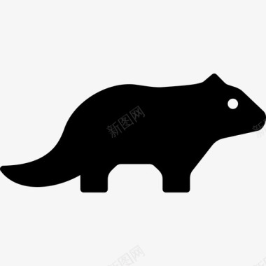 獾美国人动物图标图标