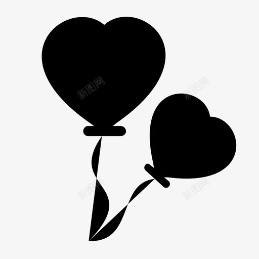 心气球爱情派对图标svg_新图网 https://ixintu.com 心气球 情人节 派对 浪漫 爱情