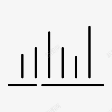 统计条形图业务图标图标