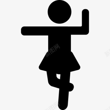 锻炼女人人行为图标图标