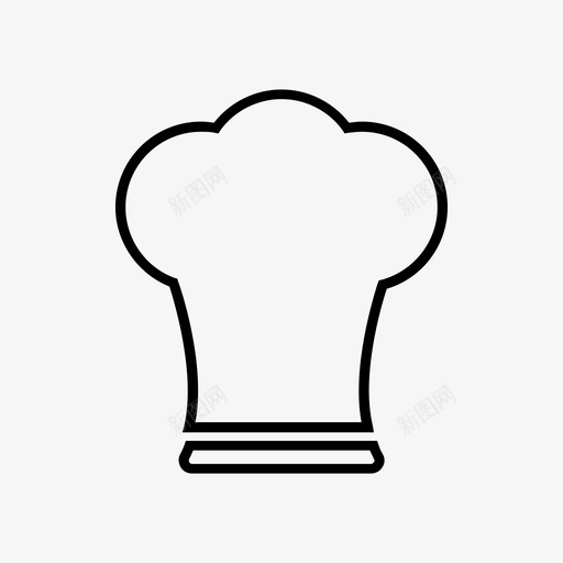 帽子厨师餐厅图标svg_新图网 https://ixintu.com 厨师 帽子 餐厅