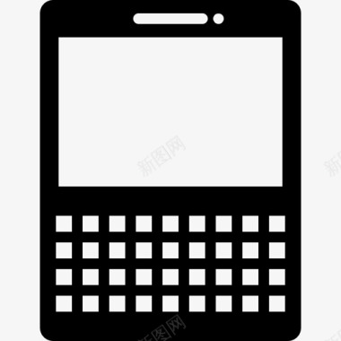 带键盘的手机黑莓手机设备图标图标