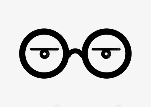 眼镜眼睛眼镜架图标svg_新图网 https://ixintu.com 圆形 看 看到了吗 眼睛 眼镜 眼镜架