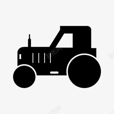 拖拉机农业工业图标图标