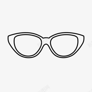 猫眼眼镜猫眼图标图标
