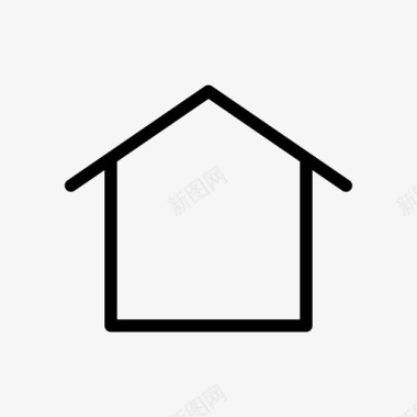 主页住宅屋顶图标图标