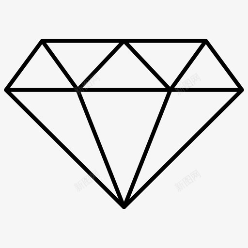 宝石商业钻石图标svg_新图网 https://ixintu.com 商业 商业和金融卷1 宝石 珠宝 金融 钻石