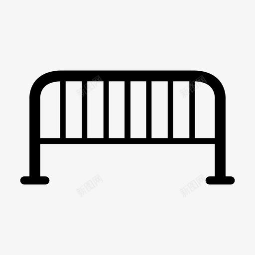 钢护栏商业建筑图标svg_新图网 https://ixintu.com 入口 商业 安全 建筑 钢护栏