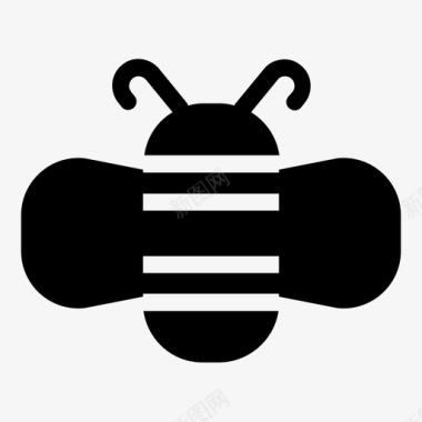 蜜蜂秋天雕文图标图标
