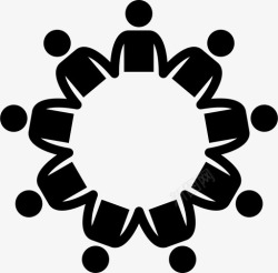 手围成的圈儿童福利组围观围成圈图标高清图片