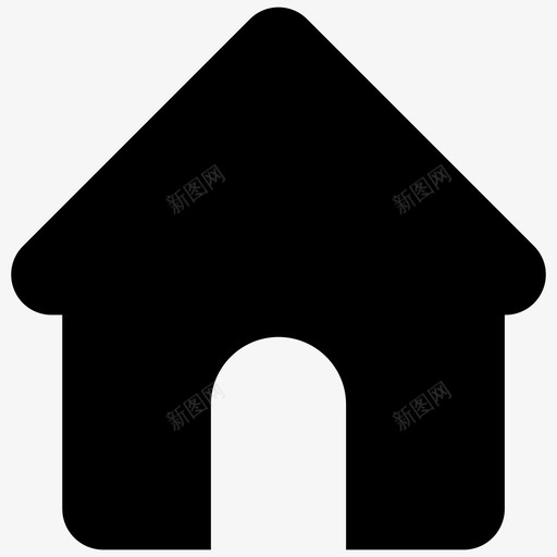 家房子财产图标svg_新图网 https://ixintu.com 基本 家 房子 财产