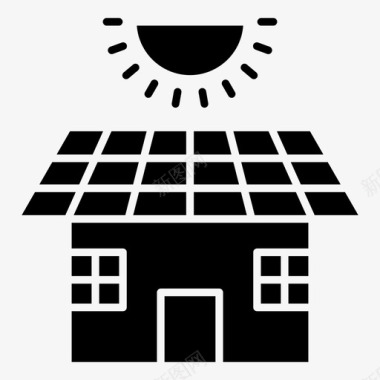 生态屋生态能源图标图标
