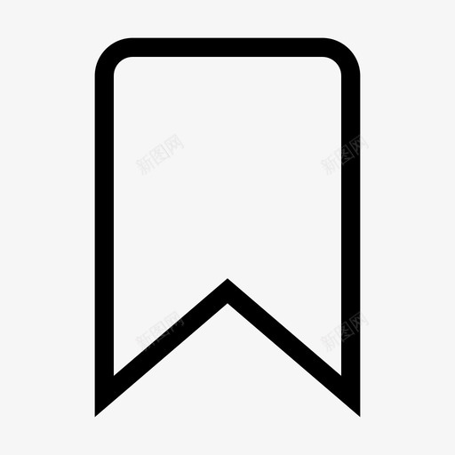 书签收藏夹喜欢图标svg_新图网 https://ixintu.com 书签 保存 喜欢 实用程序 收藏夹