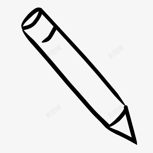 铅笔绘画手绘图标svg_新图网 https://ixintu.com 写作 学校 手绘 绘画 铅笔