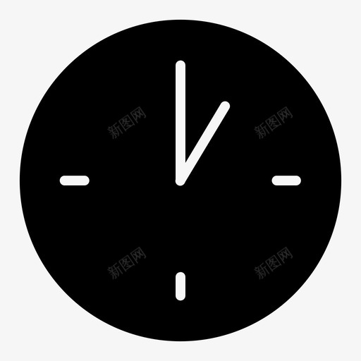 时钟正方形时间和日期图标svg_新图网 https://ixintu.com 手表 时钟 时间和日期 正方形