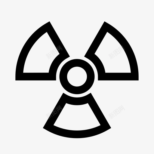 核符号原子核危害图标svg_新图网 https://ixintu.com 化学 原子 天文学 核危害 核符号 生物学 科学物理