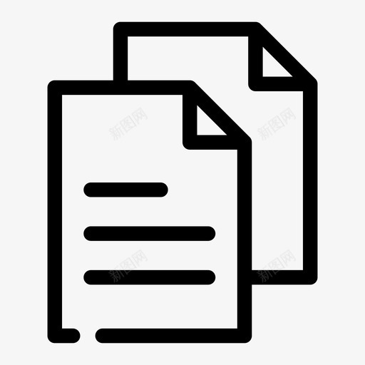 文件复制粘贴文档图标svg_新图网 https://ixintu.com 基本 复制粘贴 文件 文档 纸张 页面