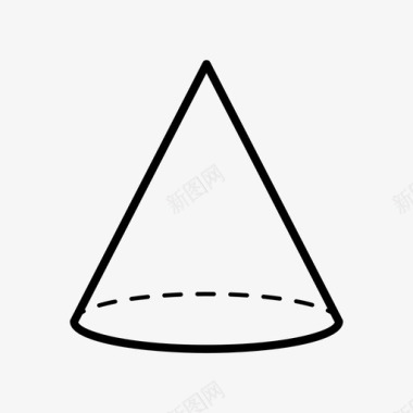 几何图形圆锥体图形图标图标