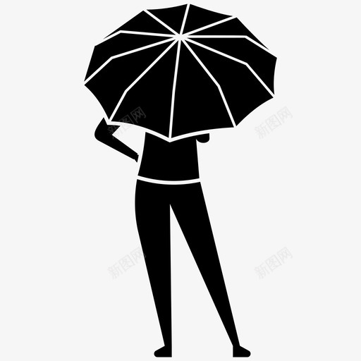 雨伞下的女人伞下的女人背部姿势图标svg_新图网 https://ixintu.com 人物插图 伞下的女人 年轻女士 背部姿势 雨伞下的女人