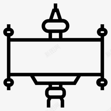 道路名称标志曼谷街道图标图标