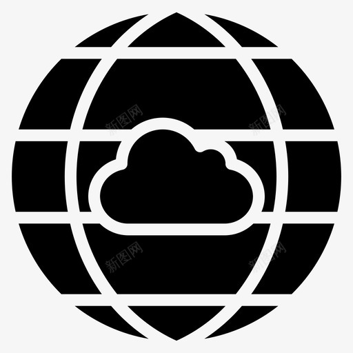 互联网云数据安全图标svg_新图网 https://ixintu.com 互联网云 安全 数据 数据安全可靠