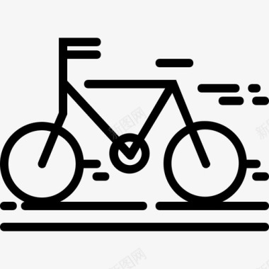 自行车节能运动图标图标