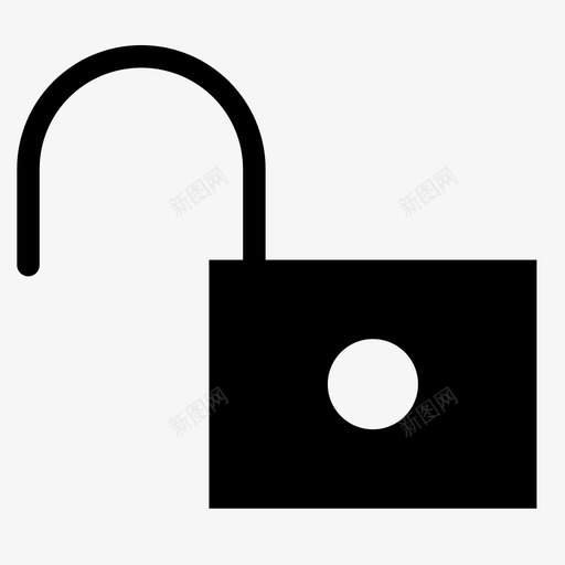 解锁不安全挂锁图标svg_新图网 https://ixintu.com 不安全 挂锁 无保护 网络用户界面 解锁