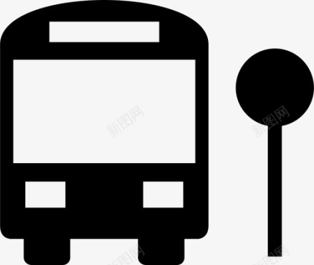 公共汽车公共汽车学校公共汽车站图标图标