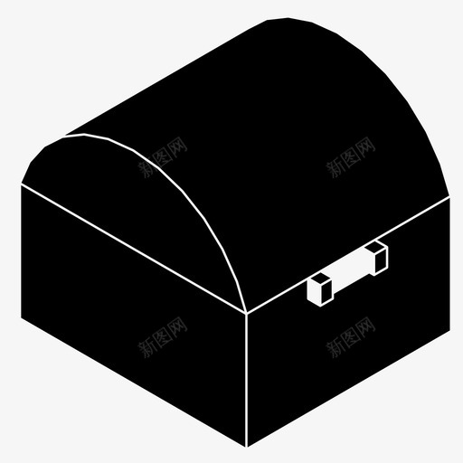 宝箱保险箱集装箱图标svg_新图网 https://ixintu.com 保险箱 宝箱 旅行箱 海盗 财富 集装箱
