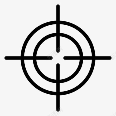 目标军队十字准星图标图标