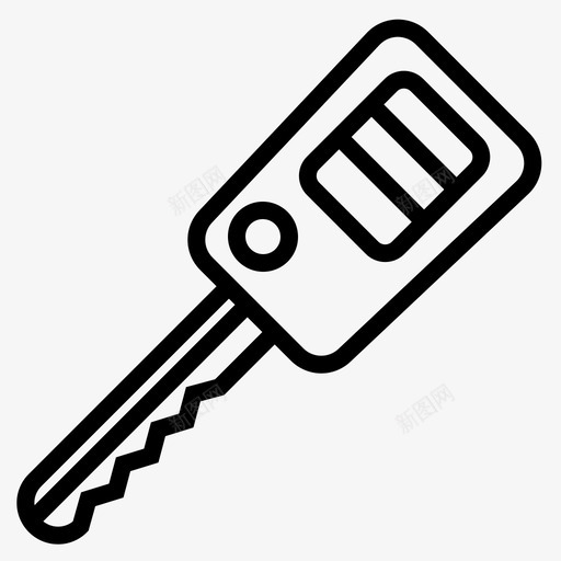 钥匙汽车遥控器图标svg_新图网 https://ixintu.com 启动 汽车 汽车修理 遥控器 钥匙