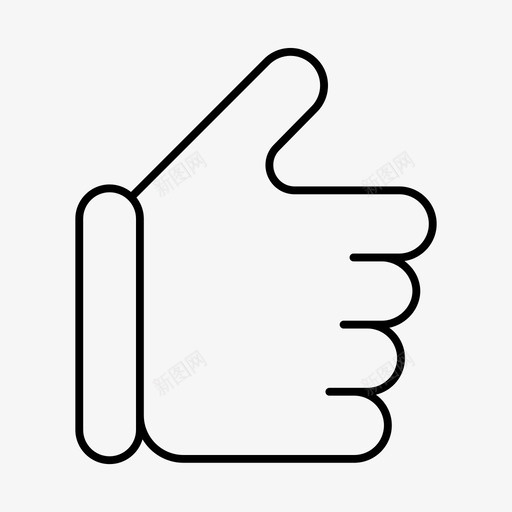喜欢最爱手图标svg_新图网 https://ixintu.com 喜欢 手 最爱 竖起大拇指 评级 购物 购物和零售