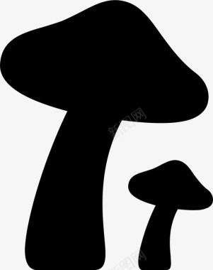 蘑菇食用菌木耳图标图标