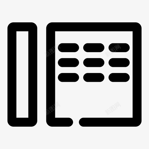 电话信息社交图标svg_新图网 https://ixintu.com 信息 办公室空白粗体 电话 社交 谈话