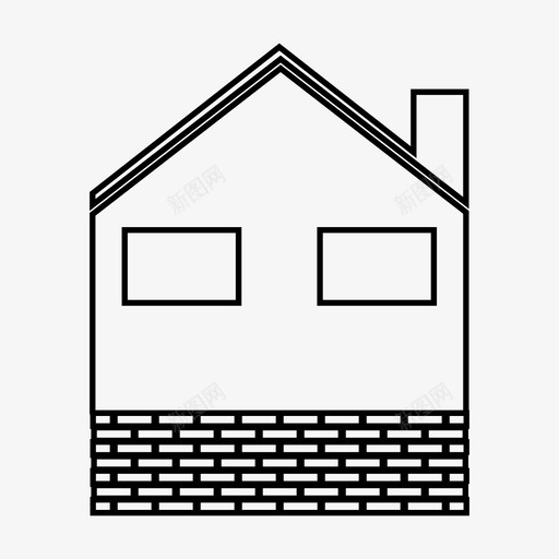 房屋大厦家庭图标svg_新图网 https://ixintu.com 大厦 家庭 建筑物 房屋