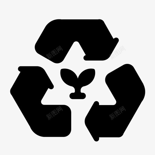 回收工厂堆肥绿色图标svg_新图网 https://ixintu.com 回收工厂 堆肥 绿色 能源循环