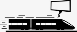 快速列车高速列车子弹头列车快速图标高清图片
