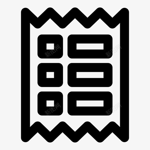 票证电影院通行证图标svg_新图网 https://ixintu.com 收据 电影院 票证 财务 通行证