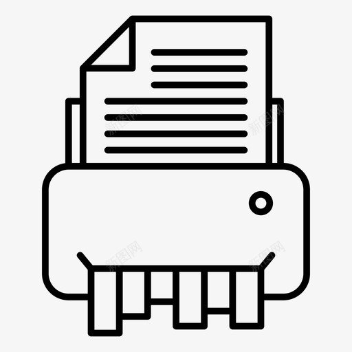 碎纸机文件图标svg_新图网 https://ixintu.com 文件 碎纸机