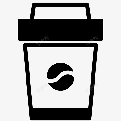 咖啡茶点玻璃杯图标svg_新图网 https://ixintu.com 咖啡 热咖啡 玻璃杯 茶 茶点 饮料