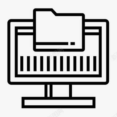 电脑文件夹文件夹显示器图标图标