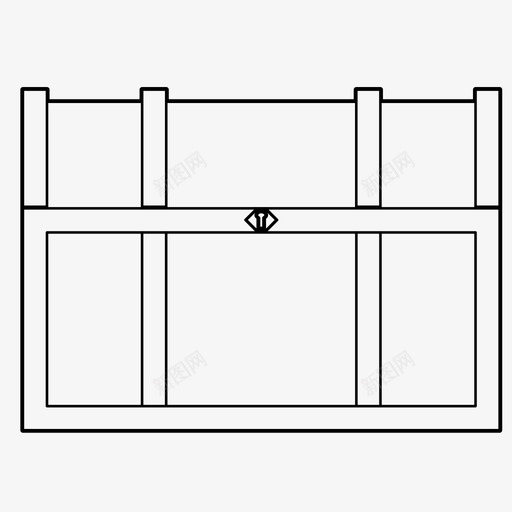 箱子笼子保险箱图标svg_新图网 https://ixintu.com 保险箱 储藏室 海盗宝藏 笼子 箱子 集装箱