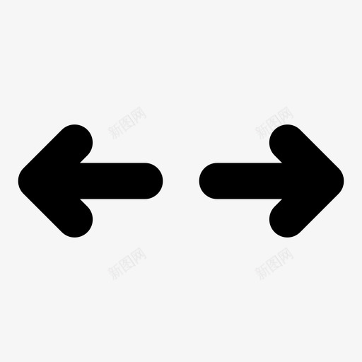 分开箭头图标svg_新图网 https://ixintu.com 分开 箭头