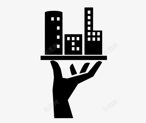 可持续建筑城市举行图标svg_新图网 https://ixintu.com 举行 介绍 全球业务 可持续建筑 城市